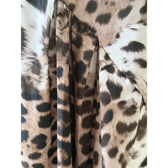 Roberto Cavalli Leopard-Print Ruched Sheath Dress – Size XL New with Tags - Picture 15 of 16